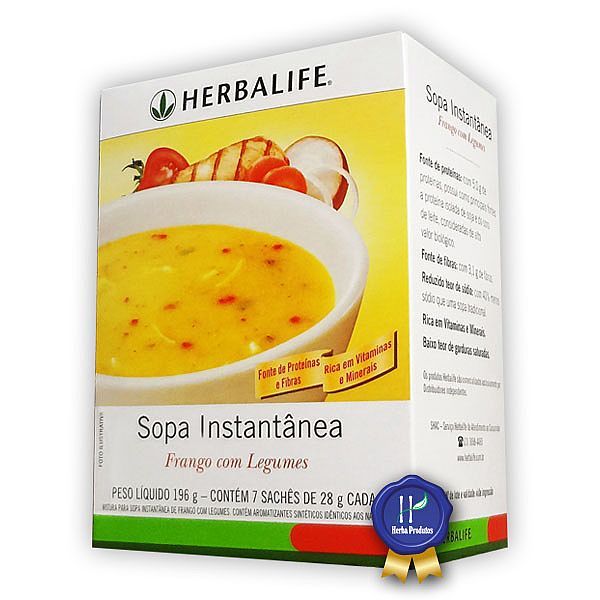 SOPA INSTANTÂNEA FRANGO C/ LEGUMES C/ 7